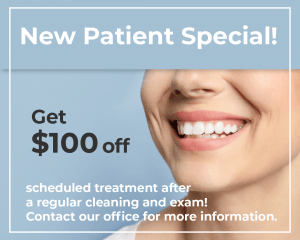 Get $100 off new patient special